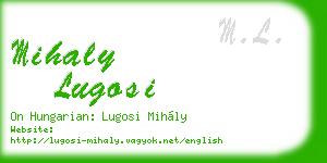 mihaly lugosi business card